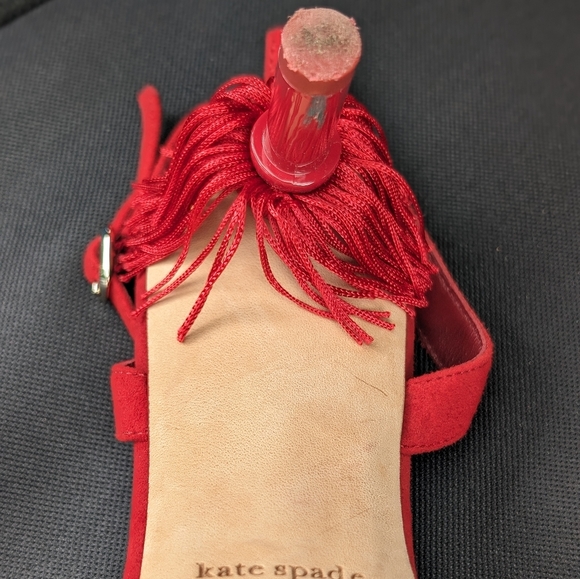 Kate Spade Voila Pumps Heels 9.5 M Deep Rubine / Red /Dust bag included - Picture 7 of 14